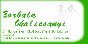 borbala okolicsanyi business card